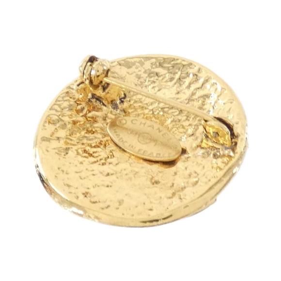 CHANEL Vintage Gold Brooch 3cm x 3cm Rank A Used - Picture 2 of 3